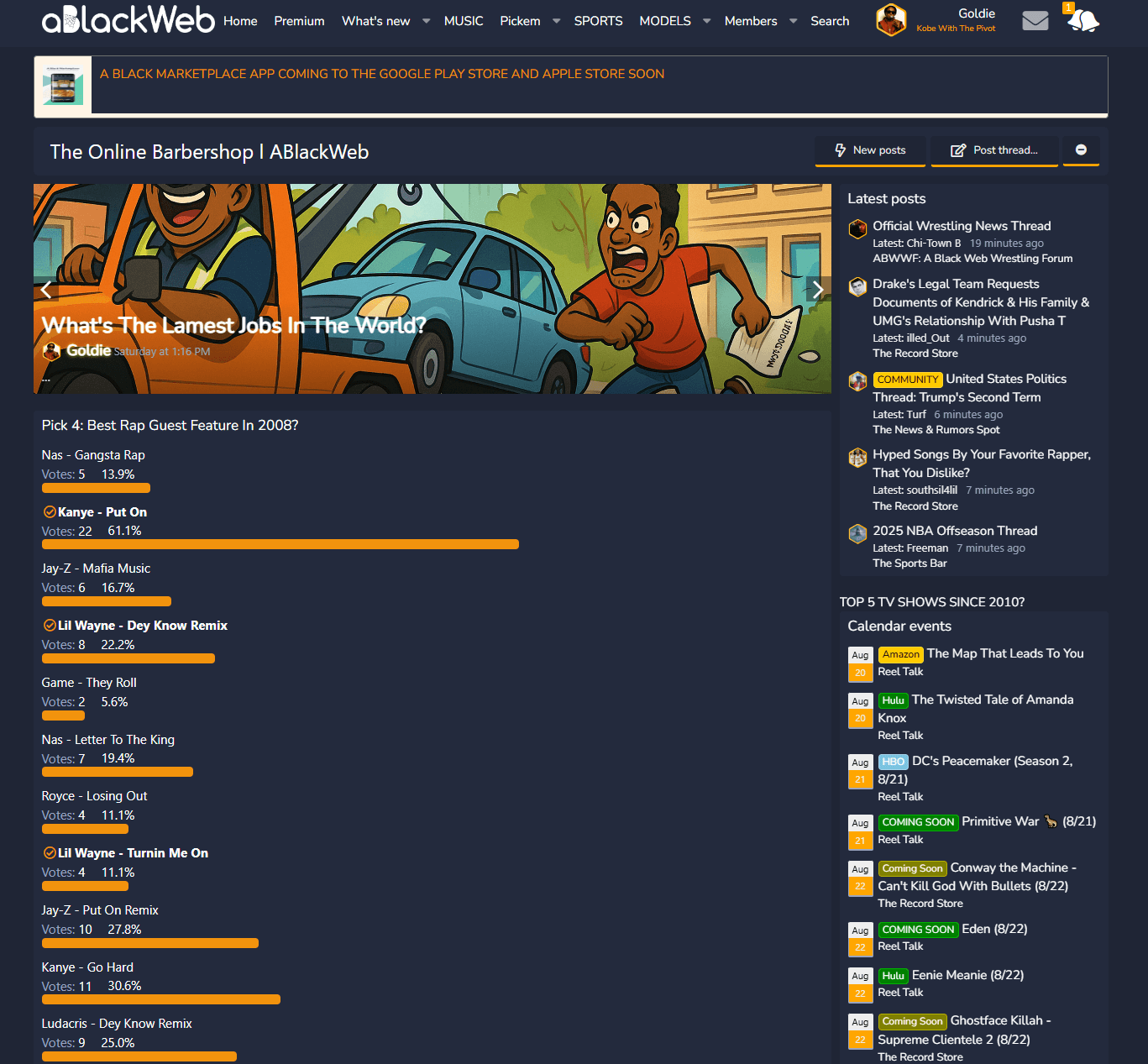A Black Web screenshot